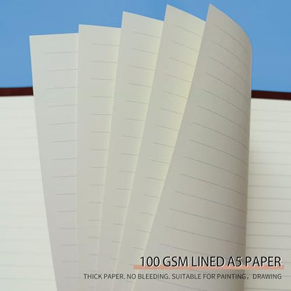 A5 Ruled Refills Inserts for 6-Ring Binder, Loose Leaf Planner Filler Paper, Planner Inserts,80 Sheets/160 Pages,Lined(Line-A5) - size: Line-A5