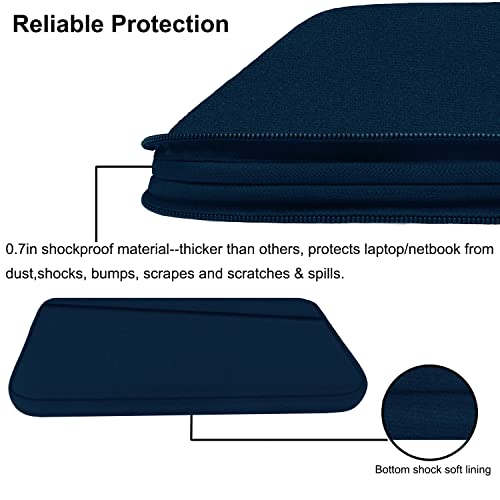 Laptop Sleeve Case, 15.6 inch, Durable Computer Carrying Bag Protective Case Briefcase Handbag with Front Pocket, Slim Laptop Cover for 15.6 Inch HP, Dell, Lenovo, Asus, Notebook, Blue - color: Blue, size: 15.6 Inch