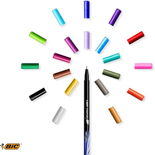 Bic Intensity 0.4 mm Fine Point Writing Felt Tip Pens (Pack of 12) 12 Green - color: Green