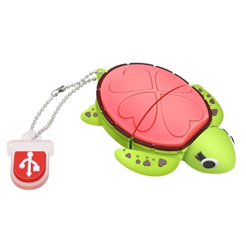 BorlterClamp 32GB USB Flash Drive Cute Pink Sea Turtle Shaped Memory Stick External USB Data Storage Thumb Drives - color: pink sea turtle model, size: 32GB