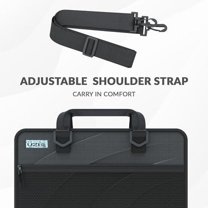 UZBL 11-11.6 Inch Zip Lite Always-on Chromebook Protective Hard Case with Accessory Pouch & Shoulder Strap - size: 1 Pack