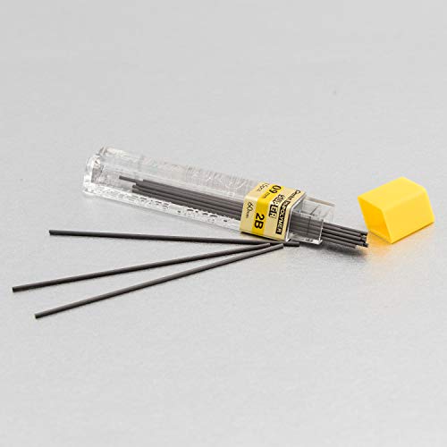 Pentel Super Hi-Polymer Lead Refill, (0.9mm) Thick, 2B, 180 Pieces of Lead, 12 Tubes of Lead (50-9-2B) - style: 2B Lead