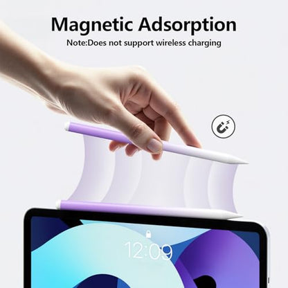 Stylus Pen for iPad 6-11th Gen 2X Fast Charge, Palm Rejection-White Purple | Tilt Sensitivity, USB-C Charge, Compatible with 2018-2026 Apple Pencil iPad Pro 11/12.9/13, Air 3/4/5/M2/M3/M4, mini 5/6/7 - color: White Purple