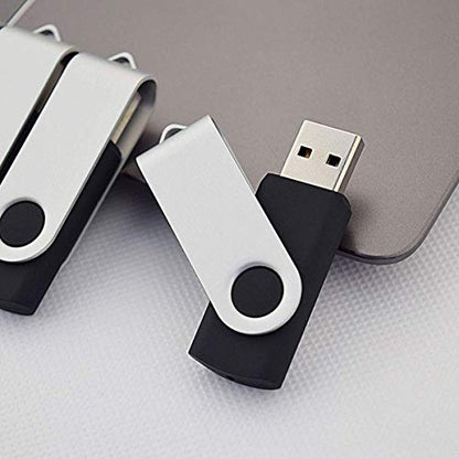 Aiibe 16GB USB Flash Drive Memory Stick Thumb Drive Black - color: Black, size: 16GB