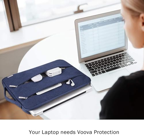 Voova 14 15 Inch Laptop Sleeve Case, Waterproof Computer Bag Cover Compatible with MacBook Air 15 M2/M3/M4 2022-2025, MacBook Pro 15, Hp chromebook 14, 14-15” Dell Lenovo Acer Asus, Blue - color: Blue, size: 14-15 Inch