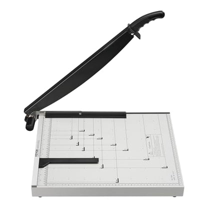 VEVOR Paper Cutter, 18 in Cut Length Guillotine Trimmer, 15-Sheet Capacity, Heavy-Duty Paper Cutter with Security Guard Rail/Blade Lock, Paper Trimmer for Cardstock, Cardboard, Home, Office & School