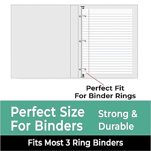 Rosmonde Loose Leaf Paper, 900 Sheets, 6 Pack, Wide Ruled Sheets, Combo, Spiral Notebooks, 6 Pack, 5 Subject Notebook, Wide Ruled, 150 Sheets (300 Pages), Assorted Colors, School, Home & Office