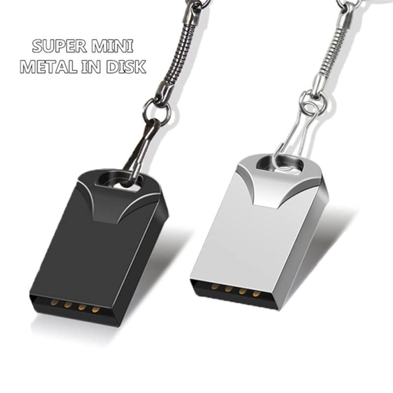 Super Mini USB Flash Drives Memory Sticks Thumb Drive Pen-Stick with Waterproof Dustproof Shockproof (Silver 2GB) - color: Silver 2GB