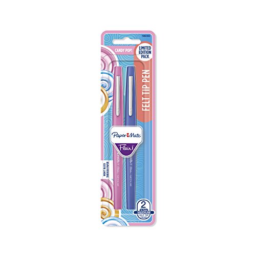 Paper Mate Flair Felt Tip Pens, Medium Point, Limited Edition Candy Pop Pack, Pack of 32 (1979425) - color: Candy Pop, size: 32 Count (Pack of 1)