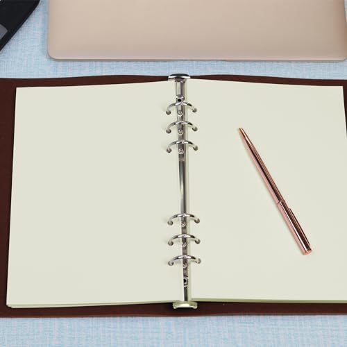 A5 Blank Refill Paper, A5 Loose Leaf Paper 6 Hole Notebook Refills for 6 Ring Refillable Binder Notebook Planner Diary Journals Painting -Blank Pages,80 Sheets/160 Pages - size: Blank-A5