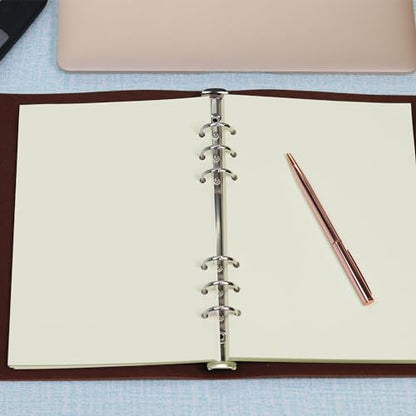 A5 Blank Refill Paper, A5 Loose Leaf Paper 6 Hole Notebook Refills for 6 Ring Refillable Binder Notebook Planner Diary Journals Painting -Blank Pages,80 Sheets/160 Pages - size: Blank-A5