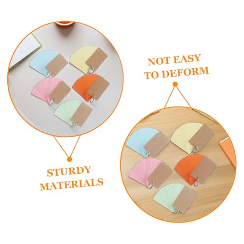 5pcs Diy Flashcards Flash Cards for Studying Blank Writing Cards Flashcards Binder Ring