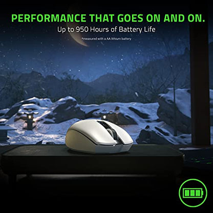 Razer Orochi V2 Wireless Gaming Mouse — Ultra Lightweight & Portable, Bluetooth & 2.4Ghz Wireless Connectivity, 18K DPI, Up to 950hrs Battery Life, Compatible with PC & Mac — White - color: White