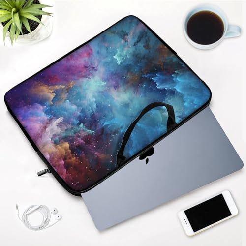 Laptop Sleeve Bag with Handle Computer Protective Soft Cover Case for 14 Inch 13 Inch Laptop,Colorful Art - color: Colorful Art
