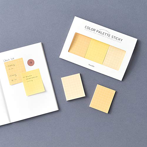 Monolike Color Palette Sticky Grid 300 C Set 4p - Self-Adhesive Memo Pad 30 Sheets - color: Grid 300 C