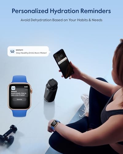 WaterH BOOST Smart Water Bottle Tracker with Reminder to Drink Water, 32oz | Double Wall Vacuum Insulated Stainless Steel, BPA-Free, Leakproof, Smart App Tracking, Travel-Friendly Wide Mouth for Office - color: Black, size: 32 Ounces