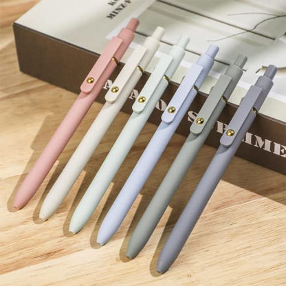 Ddaowanx Gel Pens Set,12 Pcs 0.5mm Retractable Quick Dry Black Ink Pens | Fine Point Smooth Writing Pens for Journaling,Cute Office School Supplies,Gifts for Women - color: 12 Pcs Morandi-Black Ink