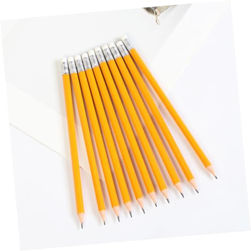 100pcs Wooden Hb Pencils with White Eraser Tips, Extended Writing Pencils Bulk Set for Students and Teens, Classroom and Office Supplies