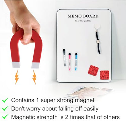 OWLKELA 30Pcs Dry Erase Erasers, Magnetic Whiteboard Eraser, Mini Whiteboard Cleaning Pads for Classroom, Office and Home, Red - color: Red, size: 30 Pcs