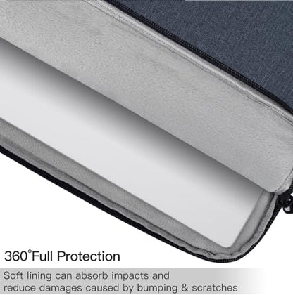 15.6 Inch Laptop Sleeve Case for HP Pavilion 15.6, Compatible with Acer Chromebook 15/ Aspire, ASUS Chromebook CX15/ VivoBook 15 16, Water Resistant Computer Carrying Bag, Navy Blue - color: Navy Blue, size: 15.6 -16 Inch