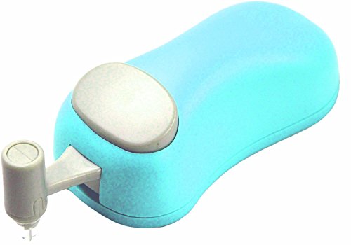 HARAC Handheld Paper Cutter, Japanese Kids Safe Hand Paper Trimmer Tool for Craft, Scrapbook, Office, Classroom, Made in JAPAN, Blue - color: Blue