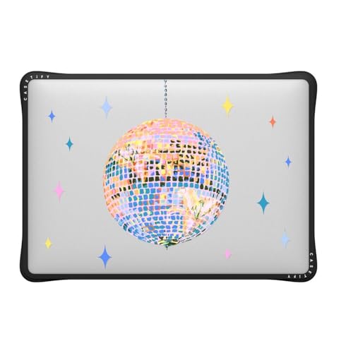 CASETiFY Impact MacBook Air 13" (M1/Intel) Case [Cushioned Impact Corners/Scratch-Resistant/Anti-Slip Grip] - Disco - Clear Black - color: Disco, size: MacBook Air 13" (M1 / Intel)
