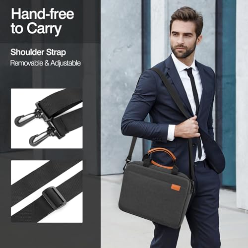 MoKo 9-11 Inch Tablet Sleeve Case, Protective Handle Shoulder Bag | Fits iPad Air 11-inch M4, iPad Pro 11-inch M5/M4, iPad A16, iPad 10th/Air 5/4th 10.9-inch and Tab S8/S9, Black & Gray - color: Black & Gray, size: 9-11 Inch