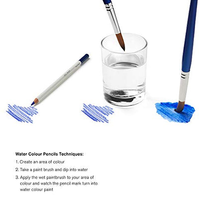 Winsor & Newton Studio Collection 아티스트 연필, 수채화 연필, 24개 세트 - style: 수채화 연필 24개