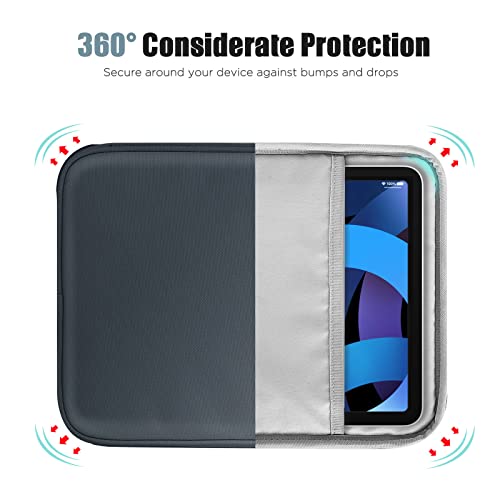TiMOVO 9-11" Tablet Sleeve Bag for iPad 11-inch A16 2025, iPad 10.9"/10.2"| Air 11 Inch/5th/4th Gen. 10.9", Galaxy Tab A9+/A11Plus 11", Protective Bag with Pocket, Space Gray - color: Space Gray, size: 9-11 Inch