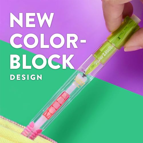 Paper Mate Clearpoint Mechanical Pencil, Break-Resistant, Color Block Edition, HB #2 Lead (0.7mm), 6 Count - size: 6 Count (Pack of 1)