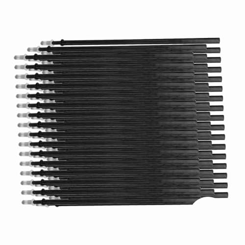 ZJchao Erasable Pens, Pen Refills Erasable Gel Pens Blue Ink Gel Ink Pen Refills with Fine Point 0.5mm Replacement for Office School Writing (100pcs) - color: Black, size: 100pcs
