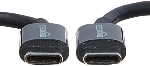 Amazon Basics USB-C to USB-C 2.0 Fast Charging Cable, 480Mbps Speed, USB-IF Certified, for Apple iPhone 16/15, iPad, Samsung Galaxy, Tablets, Laptops, 3 Foot, Black (Pack of 2) - color: Black, size: 3-Foot (Pack of 2)