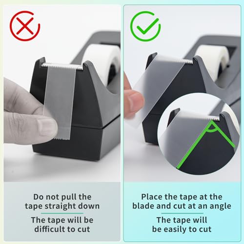 OWLKELA 12 Rolls Matte Adhesive Tape, Matte Finish Invisible Tape, Foggy Translucent Tape Great for Correction and Labeling, Compatible with Standard Tape Dispenser, 0.7 in x 1000 Inches - size: 12 pcs