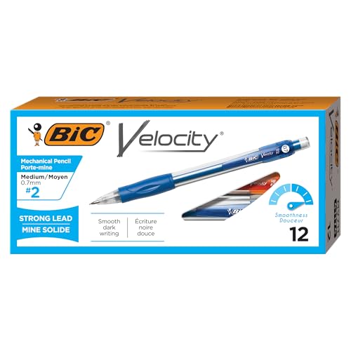 BIC Velocity Mechanical Pencils, Colorful Barrel, 12-Count, 0.7mm Pack - style: Colorful Barrels