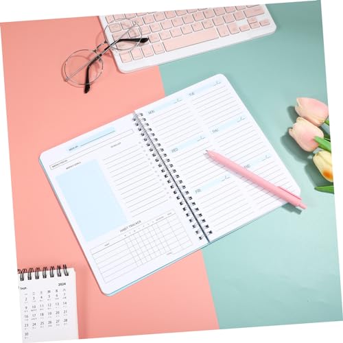 CAXUSD Spiral Notebook Wide Ruled College Planner Paper Notebook for School Multi Subject Journaling