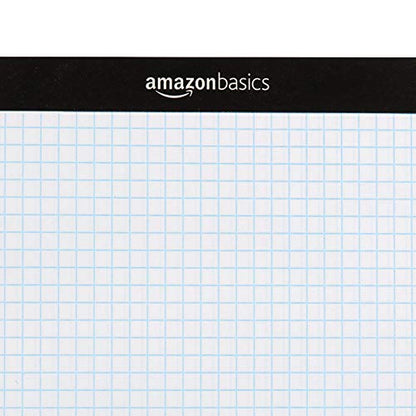Amazon Basics Quad-Ruled Graph Paper Pad, 4x4 Grid, Perforated Sheets, Letter Size 8.5" x 11", White, 100 Sheets per Pad, (Pack of 36) - size: 36 Pack