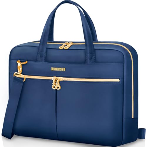 Ferkurn Laptop Bag Case Women Men Computer Bag Compatible with MacBook/HP/LG/Dell, Shoulder Strap Slim Carrying Messenger Briefcase, Blue, 15.6-16 Inch - color: Blue, size: 15-15.6 inch