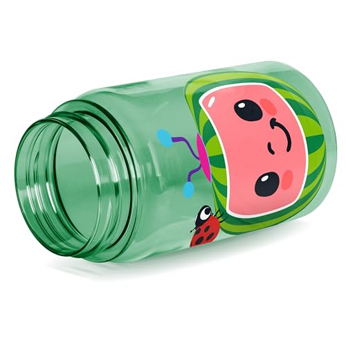 Simple Modern CoComelon Kids Water Bottle Plastic BPA-Free Tritan Cup with Leak Proof Straw Lid | Reusable and Durable for Toddlers, Boys | Summit Collection | 12oz, CoComelon Watermelon - color: CoComelon: Watermelon, style: Straw Lid | 12oz