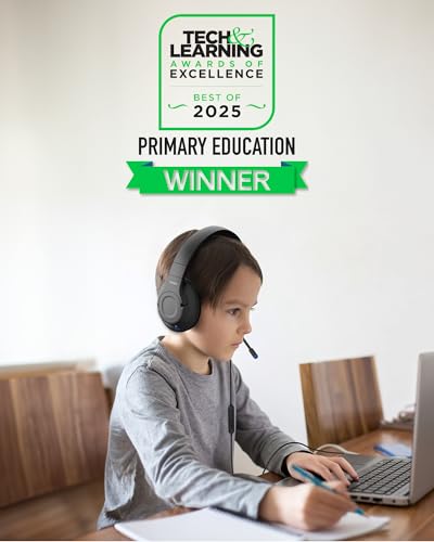 Belkin SoundForm Inspire Wired Over-Ear Headset for Kids, Online Learning & Travel w/Built-in Boom Mic, 85dB Safe Volume Limit - USB-C & 3.5mm - Compatible w/iPhone, iPad, Galaxy & More - Black - color: Black, style: Wired