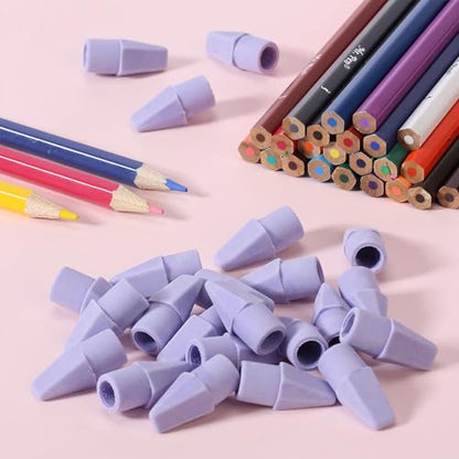 Mr. Pen- Pencil Erasers Toppers, 120 Pack, Purple, Erasers for Pencils | Pencil Top Erasers, Pencil Eraser - color: Purple, size: 120 Pack