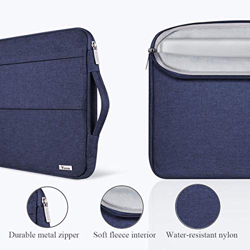 Voova 13 13.6 Inch Laptop Sleeve Case Compatible with MacBook Air 13 M1/M2/M3/M4 2020-2025, MacBook Pro 13/14, IPad Air/Pro 13, Waterproof Slim Computer Bag Cover with Handle, Blue - color: Blue, size: 12.6-13.6 Inch