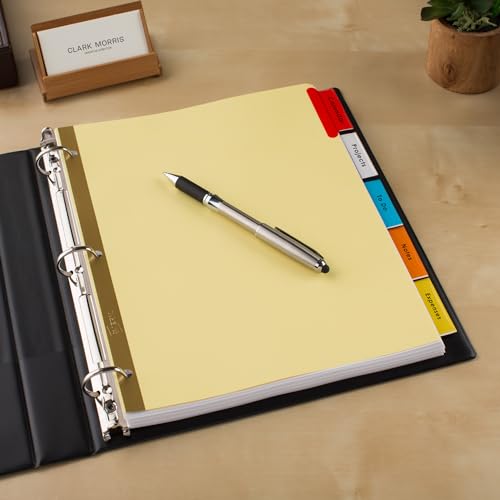 Avery Binder Dividers - 5-Tab Insertable Multicolor Big Tabs for Binders,Sets of Dividers (11109),(Pack of 48) - size: 48-Pack