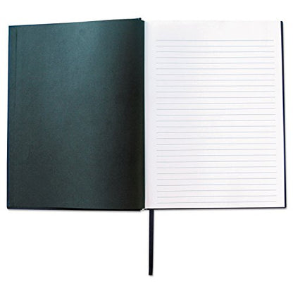 Universal UNV66352 10.25 in. x 7.63 in. 1-Subject Wide/Legal Rule Casebound Hardcover Notebook - Dark Blue Cover