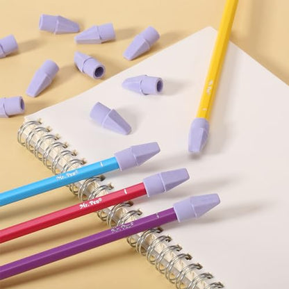 Mr. Pen- Pencil Erasers Toppers, 120 Pack, Purple, Erasers for Pencils | Pencil Top Erasers, Pencil Eraser - color: Purple, size: 120 Pack