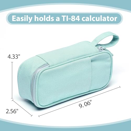 SPACEMATE Pencil Case Pouch Box Bag School Supplies Girls Boys Kids, Cute Preppy Stuff Large Big Capacity Aesthetic Pen Organizer, Back to College Stationary, Eggshell Blue, Heavy Duty Canvas, 1800ml - color: Eggshell Blue