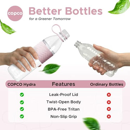 Copco – Hydra Hydra 20 Oz Water Bottle - Pink - color: Light Pink