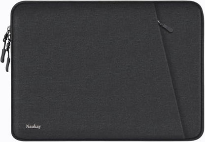 Laptop Sleeve 13.3 inch, Shockproof Protective Water Resistant Computer Bag | Laptop Case with Accessories Pocket, Laptop Cover Compatible with MacBook Air/Pro 13-13.3 inch, MacBook Pro 14 inch, Black - color: Black, size: 13.3 inch