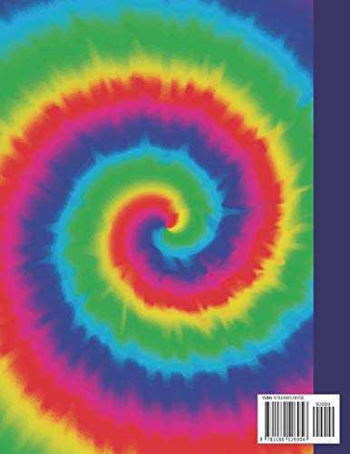 Elementary Science: Tie Dye Large Blank Primary Handwriting Learn to Write Practice Paper | Creative Blue Purple Red Orange Yellow Green Tye Die Cover ... Learning | Use Imagination to Create Tales