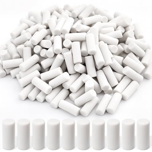 50 PCS Mechanical Pencil Eraser Refills, Refill Erasers for Propelling Pencils, White Universal Traceless Eraser Replacement for Office, Notebook, Drafting, School, Traceless, Smudge-Free