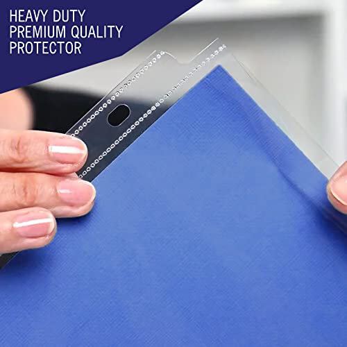 Heavy Duty Sheet Protectors for 3 Ring Binder, 100 Count Clear Page Protectors, Top Loading Plastic Sleeves 8.5 x 11 inch - size: Heavy Duty, 100 Count